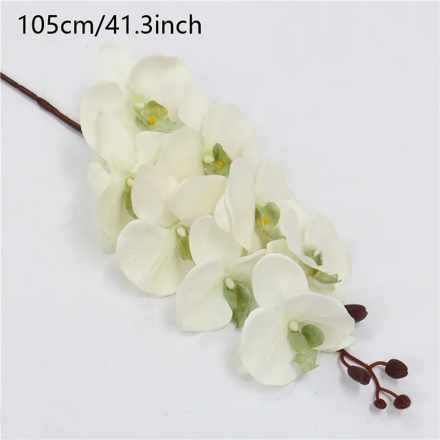 Coffee brown silk butterfly orchid branch