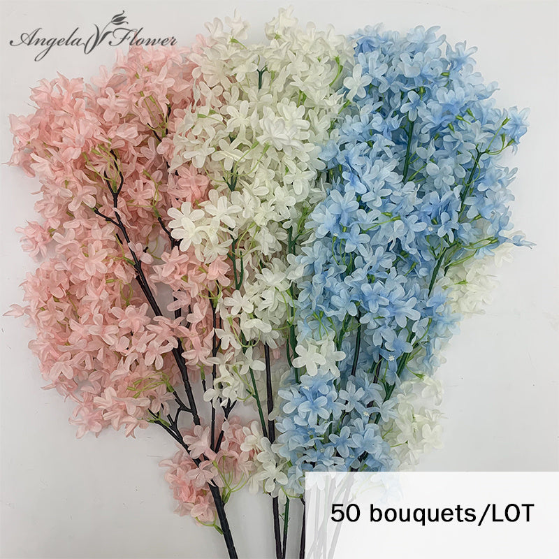 50pcs/lot 100cm Cherry Blossom Artificial Flower Home Decoration A3909