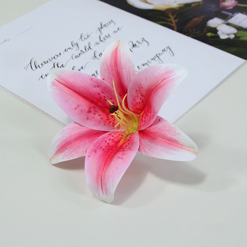 Colorful Faux Lily Flower Decoration