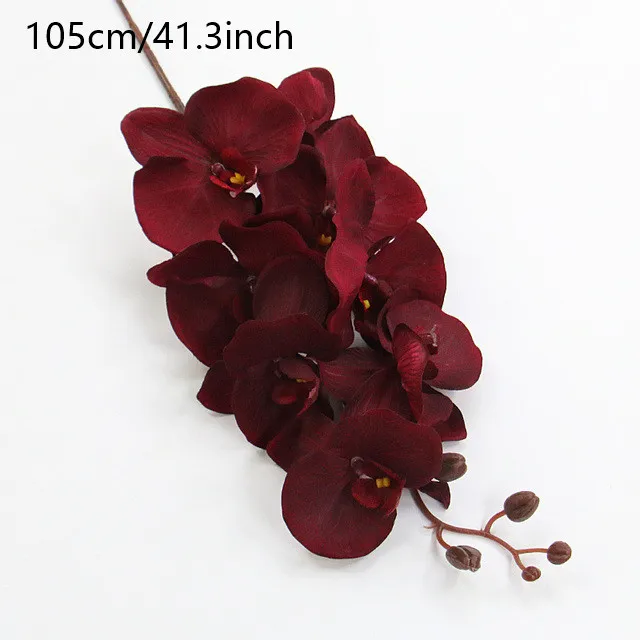 1. Brown fake phalaenopsis orchid sprig