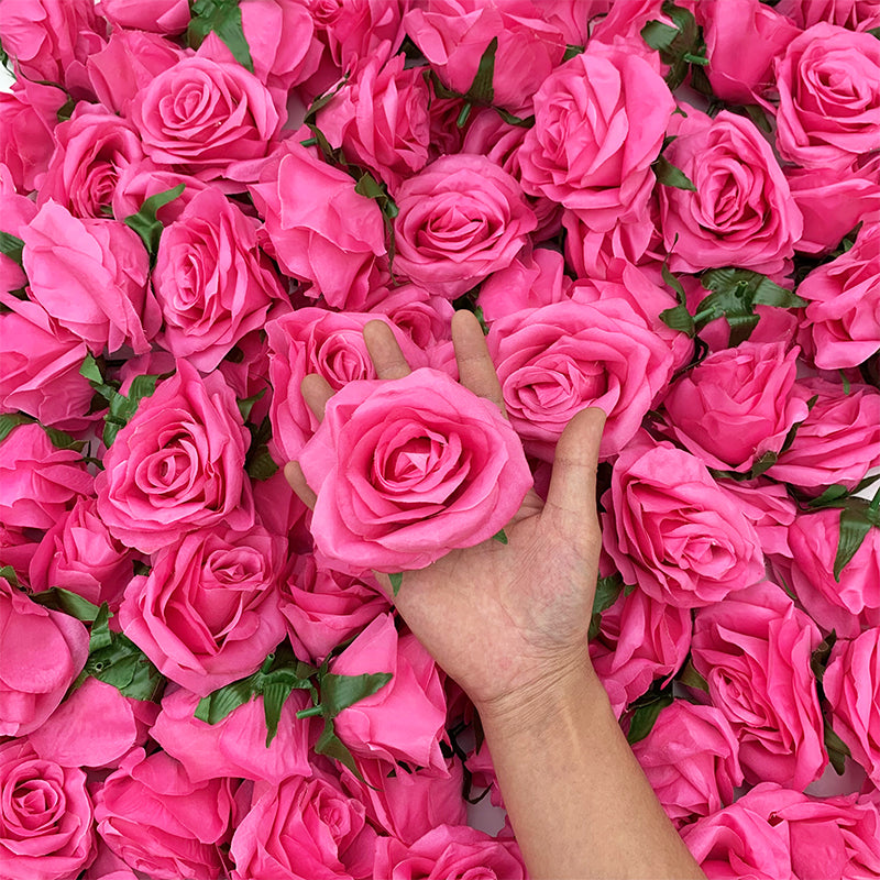 Loose artificial rose flower heads for creative floral arrangements