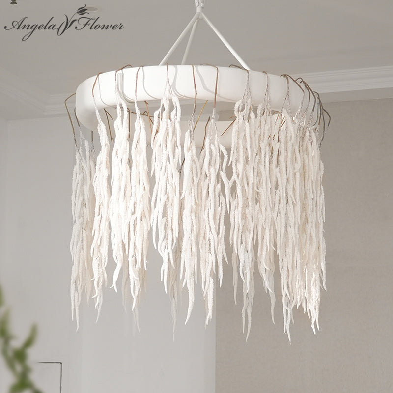 Artificial White Tassel Greenery