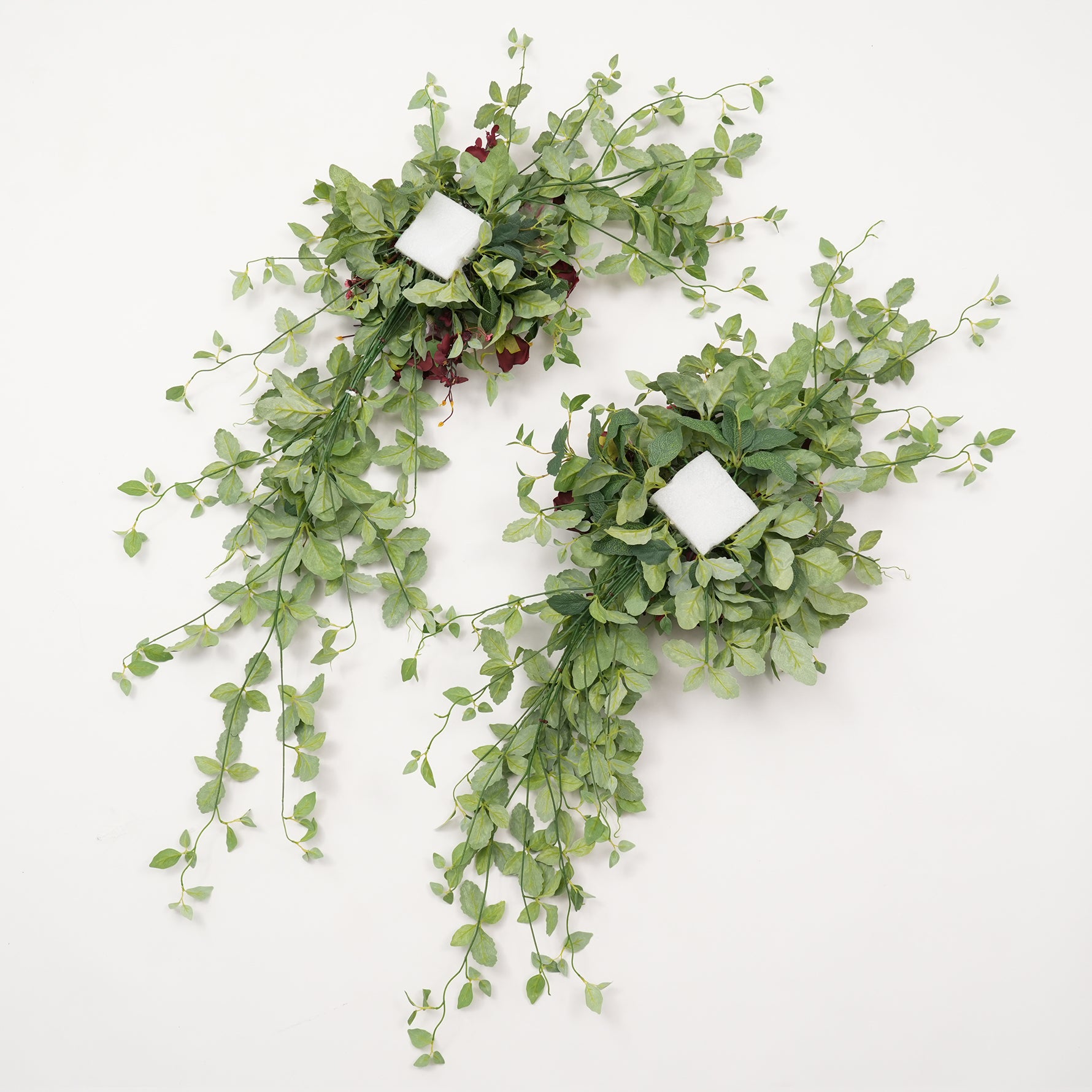 Burgundy hanging floral kit wedding arch decoration