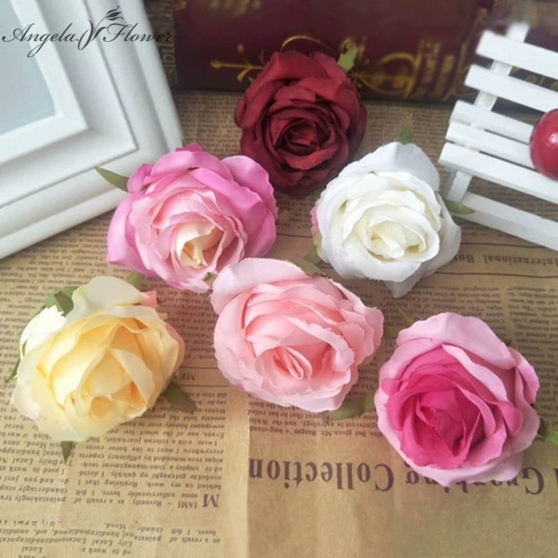Artificial Rose Flower Heads for Wedding DIY Floral Arrangements