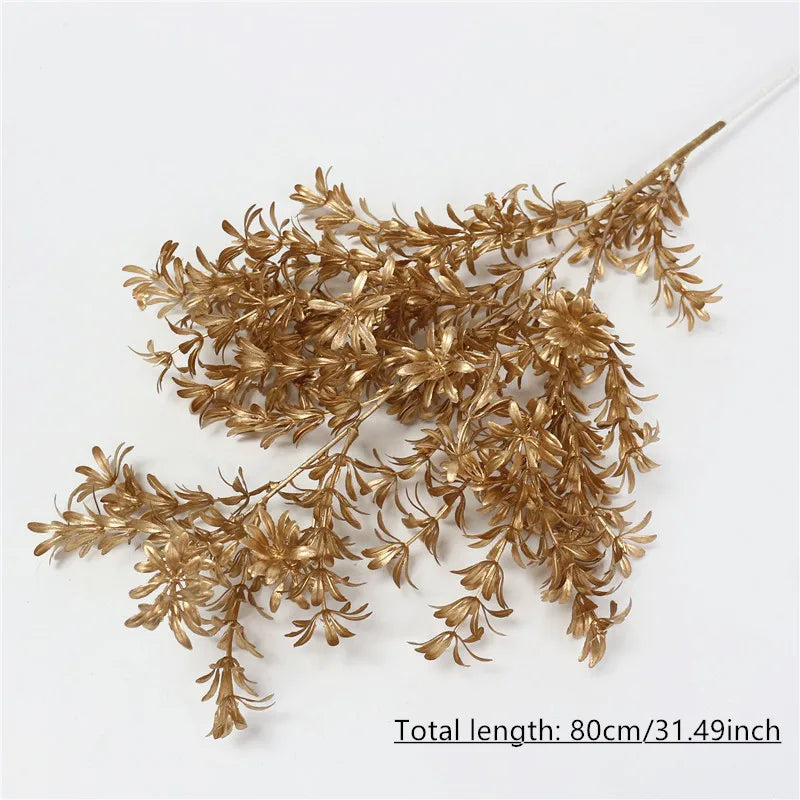 gold grass flower material