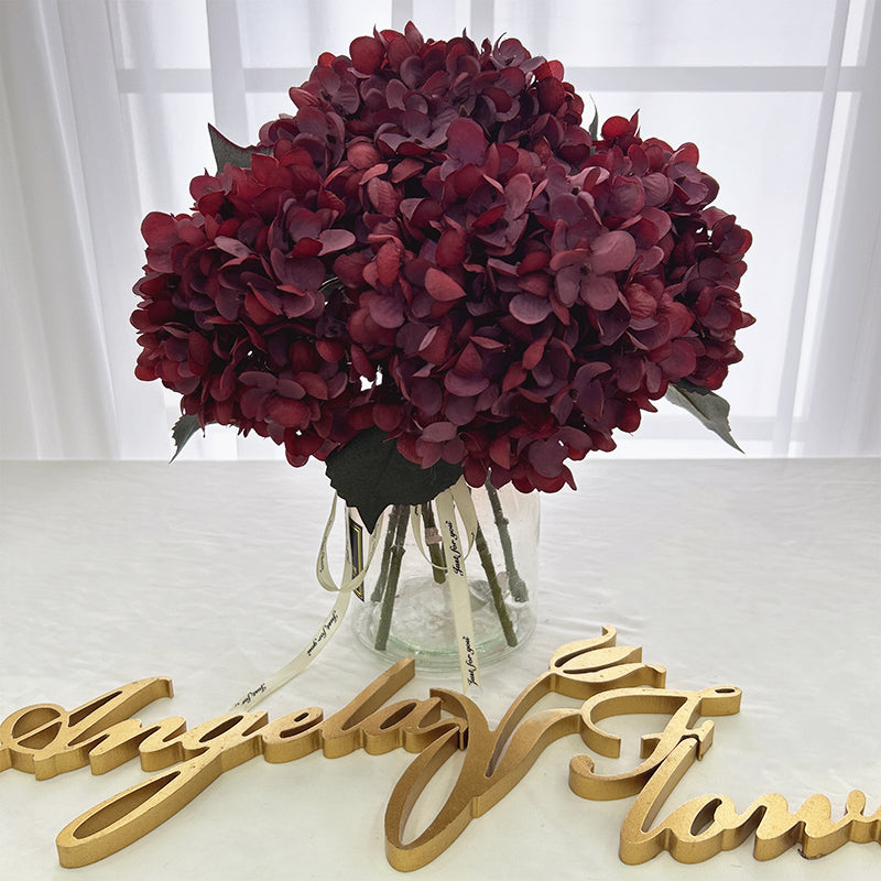 bulk artificial hydrangea bouquets for event installations