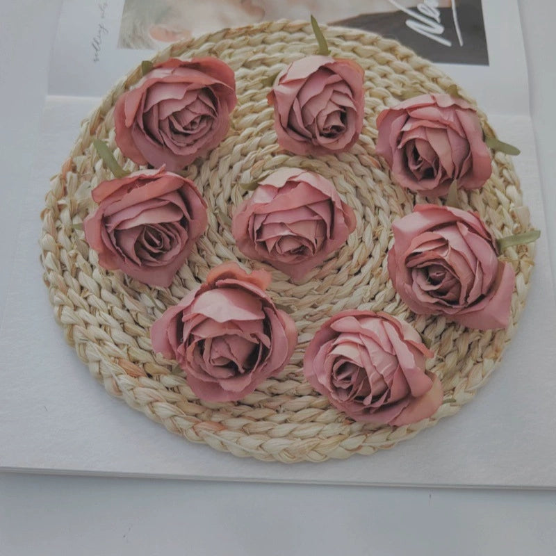 Handmade Artificial Rose Blossom Heads for Wedding Centerpieces