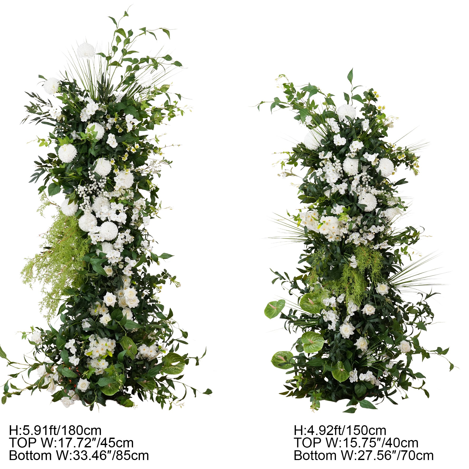 Mori Theme Fake Flower Wedding Arch Decor