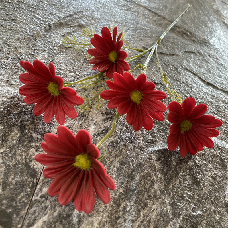Golden yellow artificial cosmos party accent