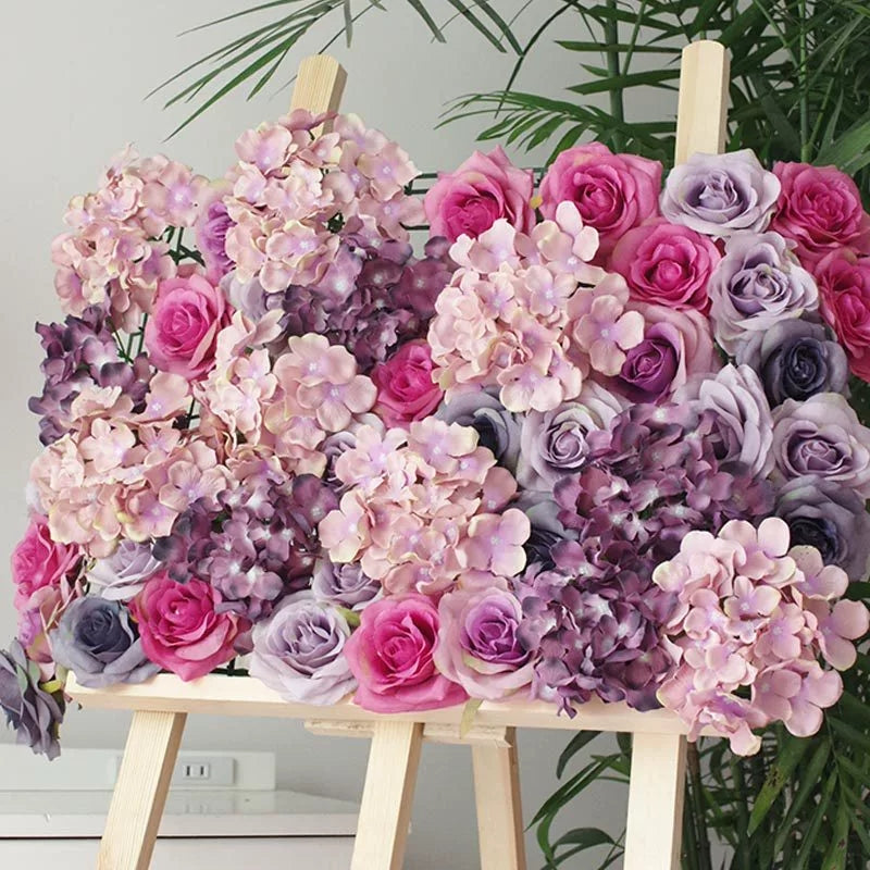 smoky-gray-purple-faux-rose-bloom-boho-home-decor