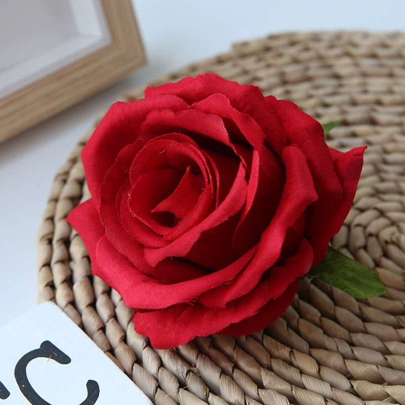 Artificial Rose Blossoms with Natural Petal Details for Crafts