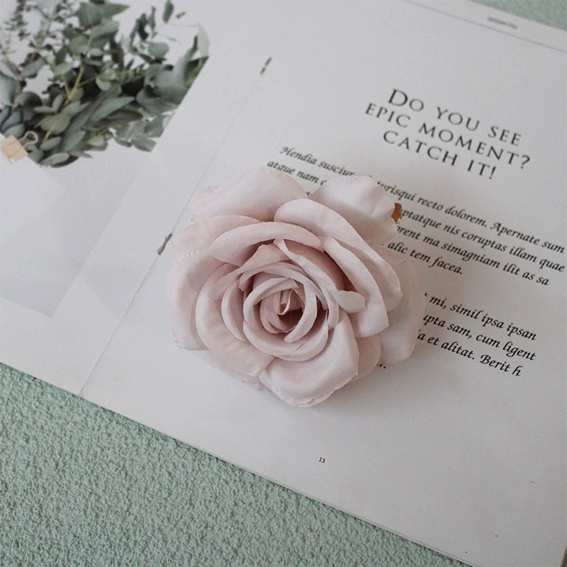 Soft Pastel Artificial Rose Blooms for Bridal Bouquets