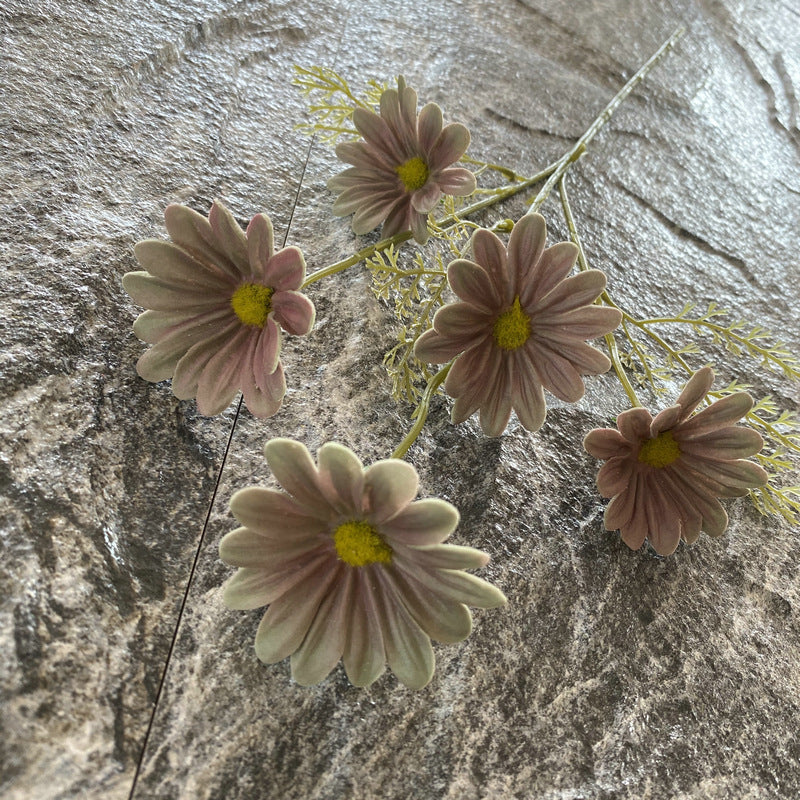 Multi‑color faux cosmos diy wedding stems