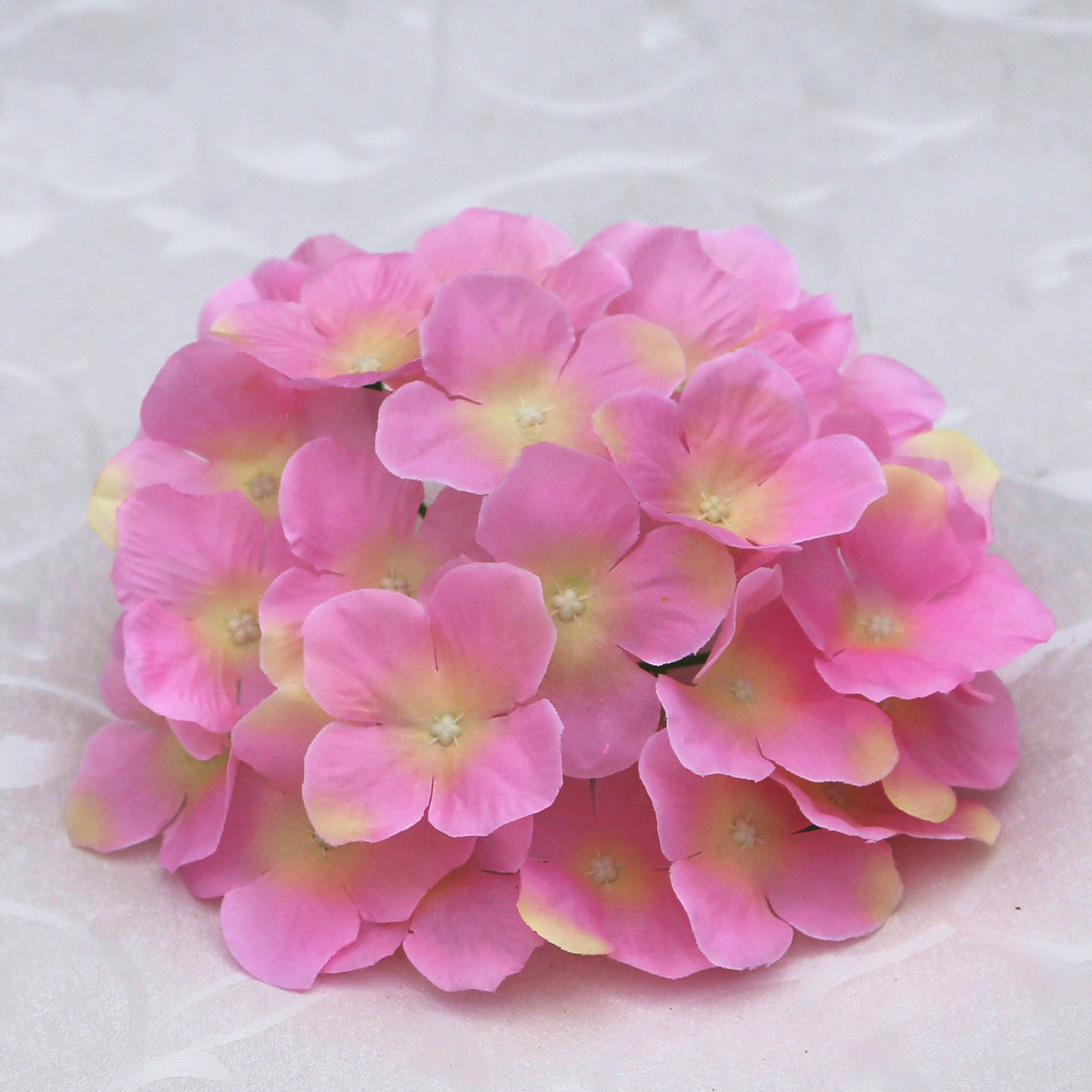 Colorful Artificial Hydrangea Stems with Natural Looking Petals