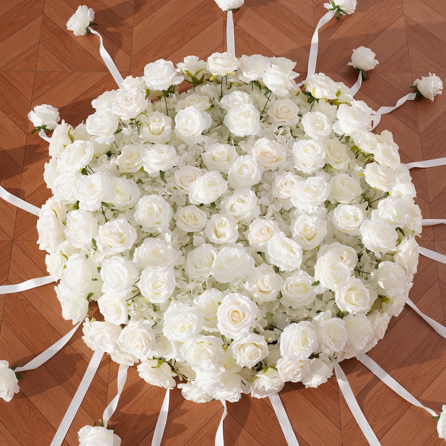 Luxury White Floral Centerpiece for Wedding Reception Table