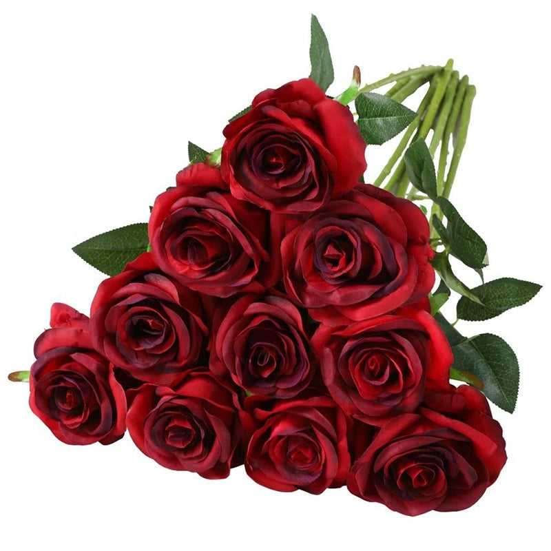 Silk Rose Bouquet for Wedding