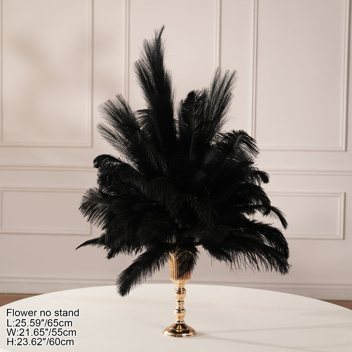 black beige ostrich feather bunch multi color combination