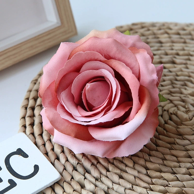 Artificial Open Rose Blooms for DIY Flower Wall and Decor