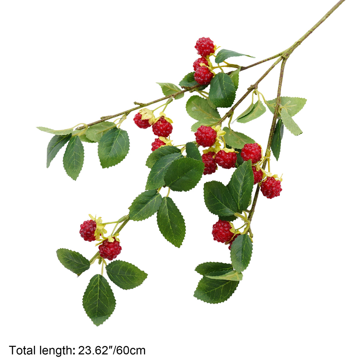 faux raspberry branch for garland and arch decor