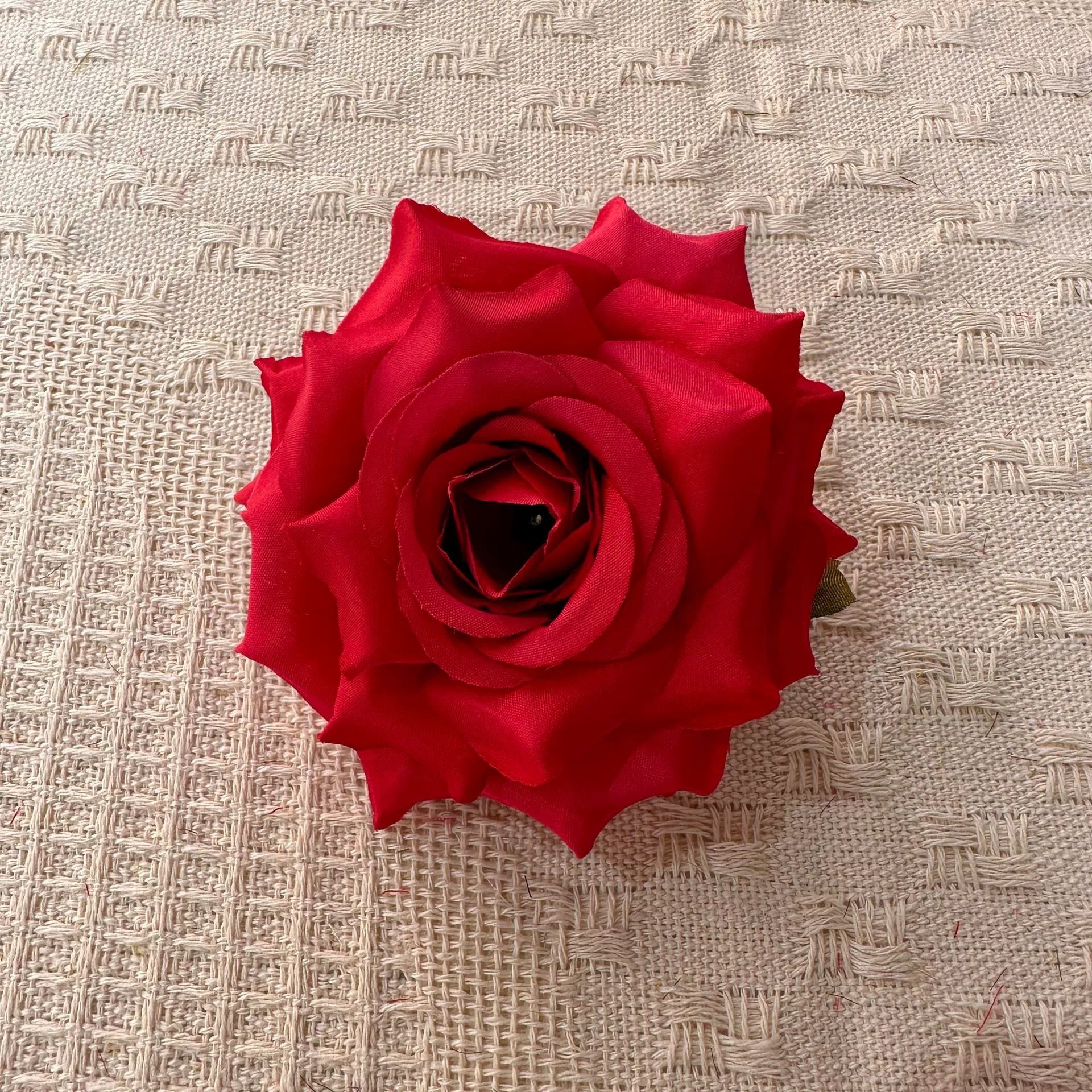 Multi color artificial rose head