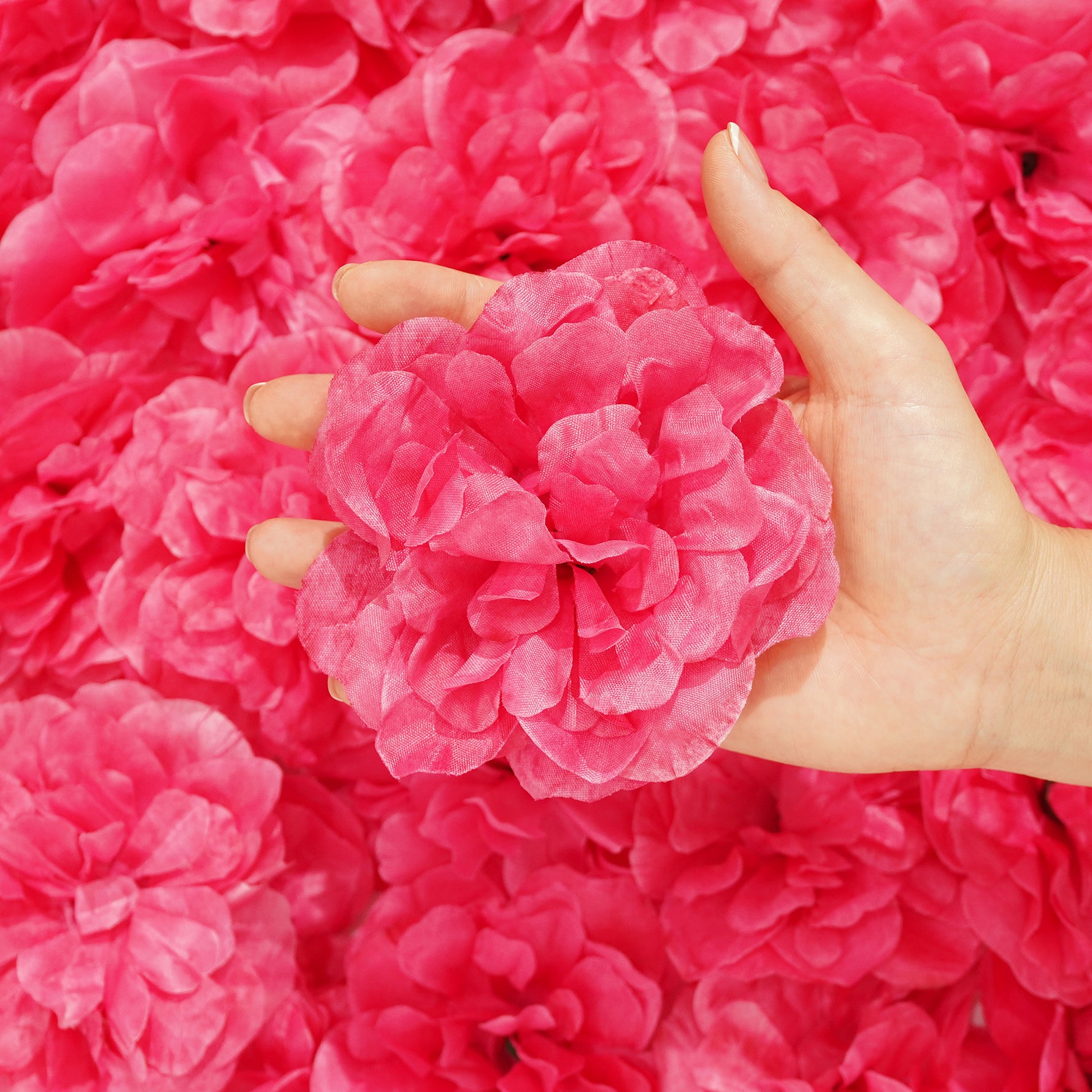 Realistic Fabric Flower Heads