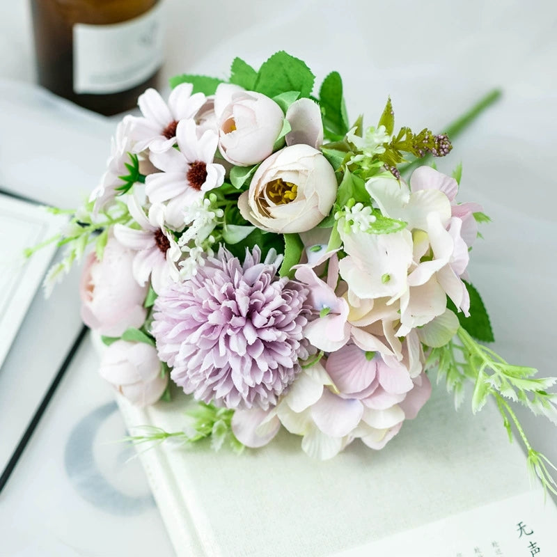 pastel lavender faux peony rose bunch for event styling