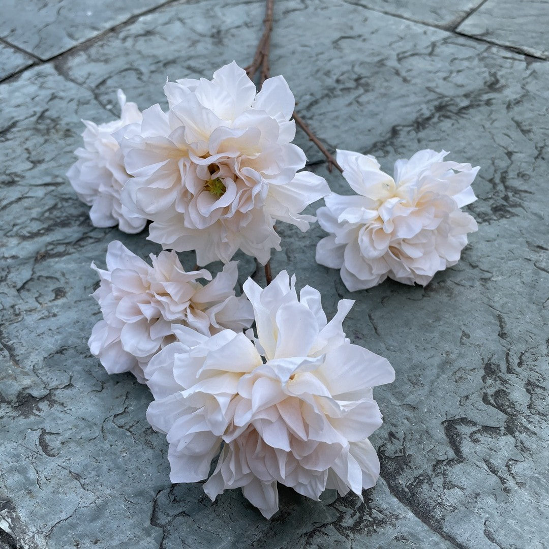 faux peony floral arrangement supplies