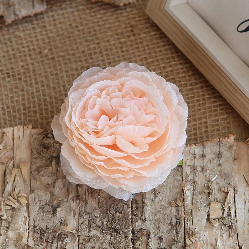 Pink Fake Peony Bloom Head Vase Fillers
