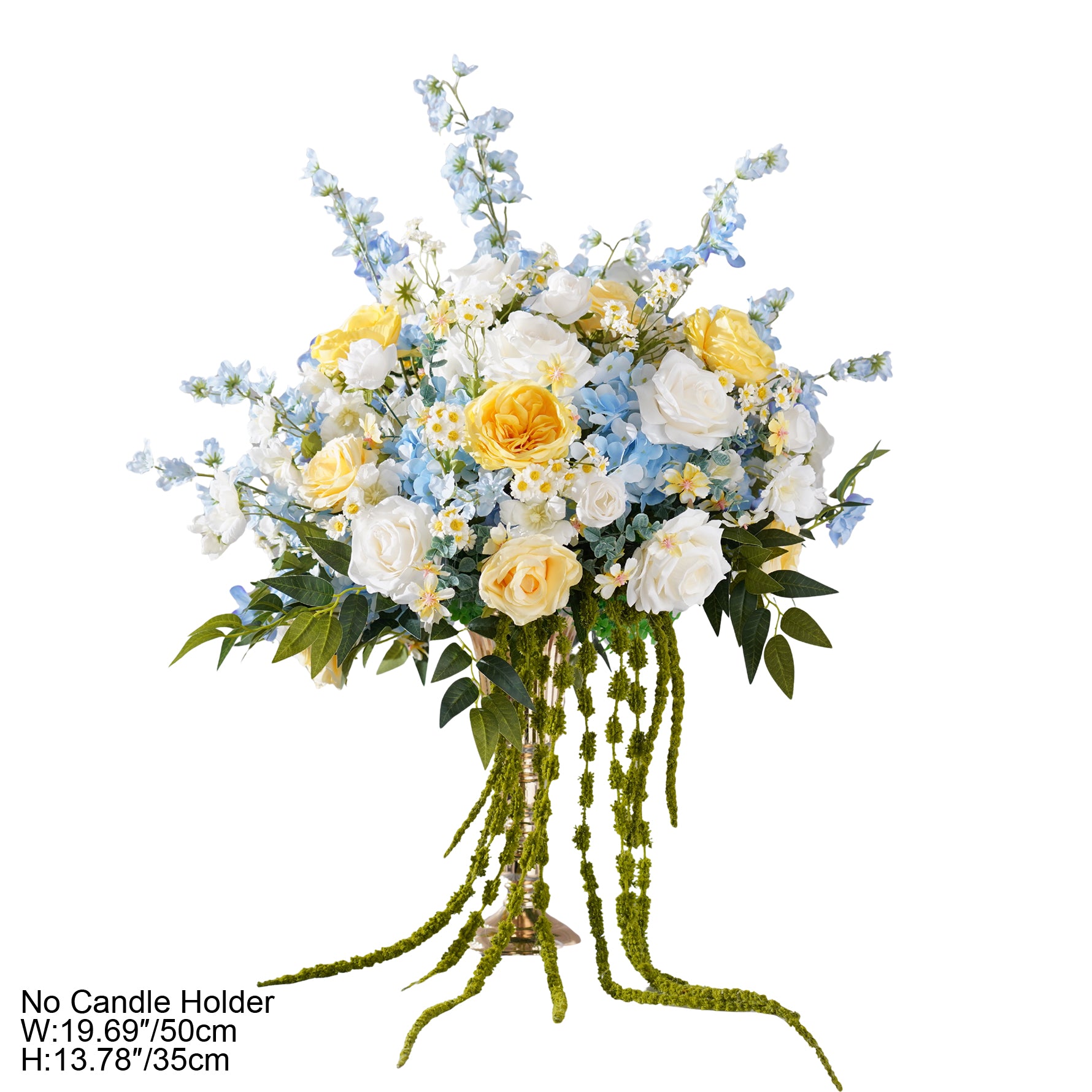 artificial blue flowers