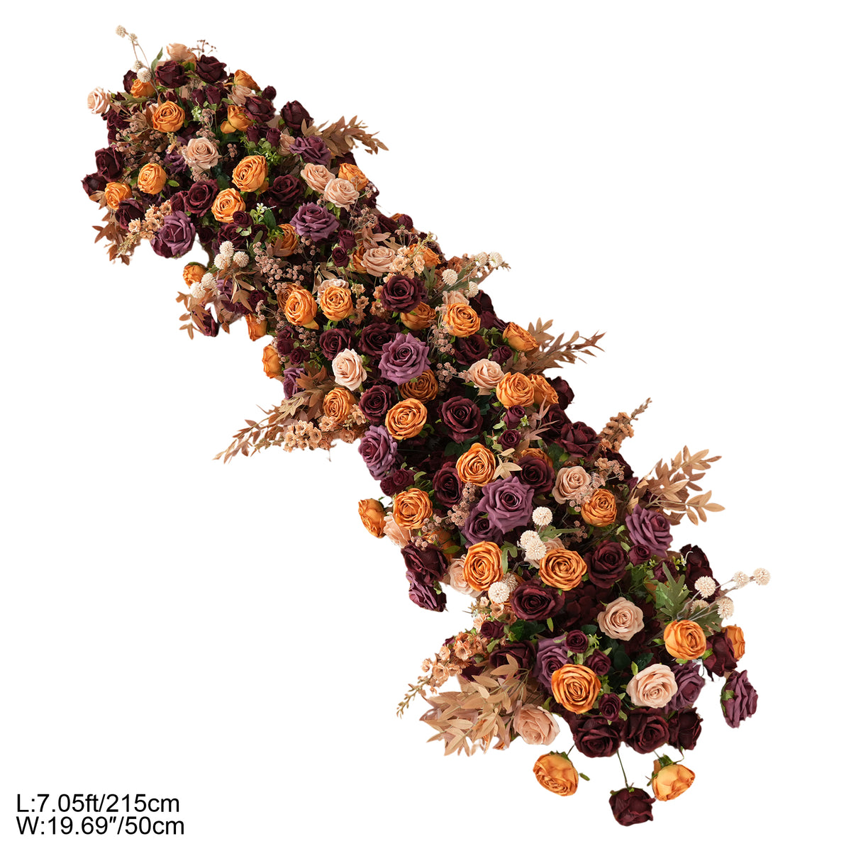 Dark vintage artificial floral bundle for wedding reception table and backdrop