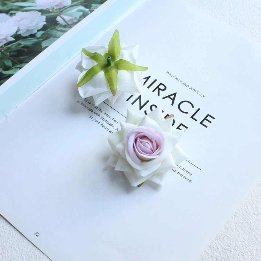DIY Craft Artificial Rose Flowers for Wedding Accessories