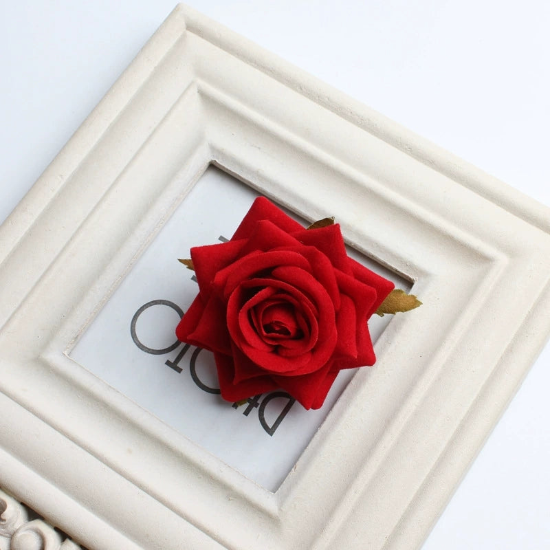 Mixed Color Faux Rose Flower Heads for Floral Design