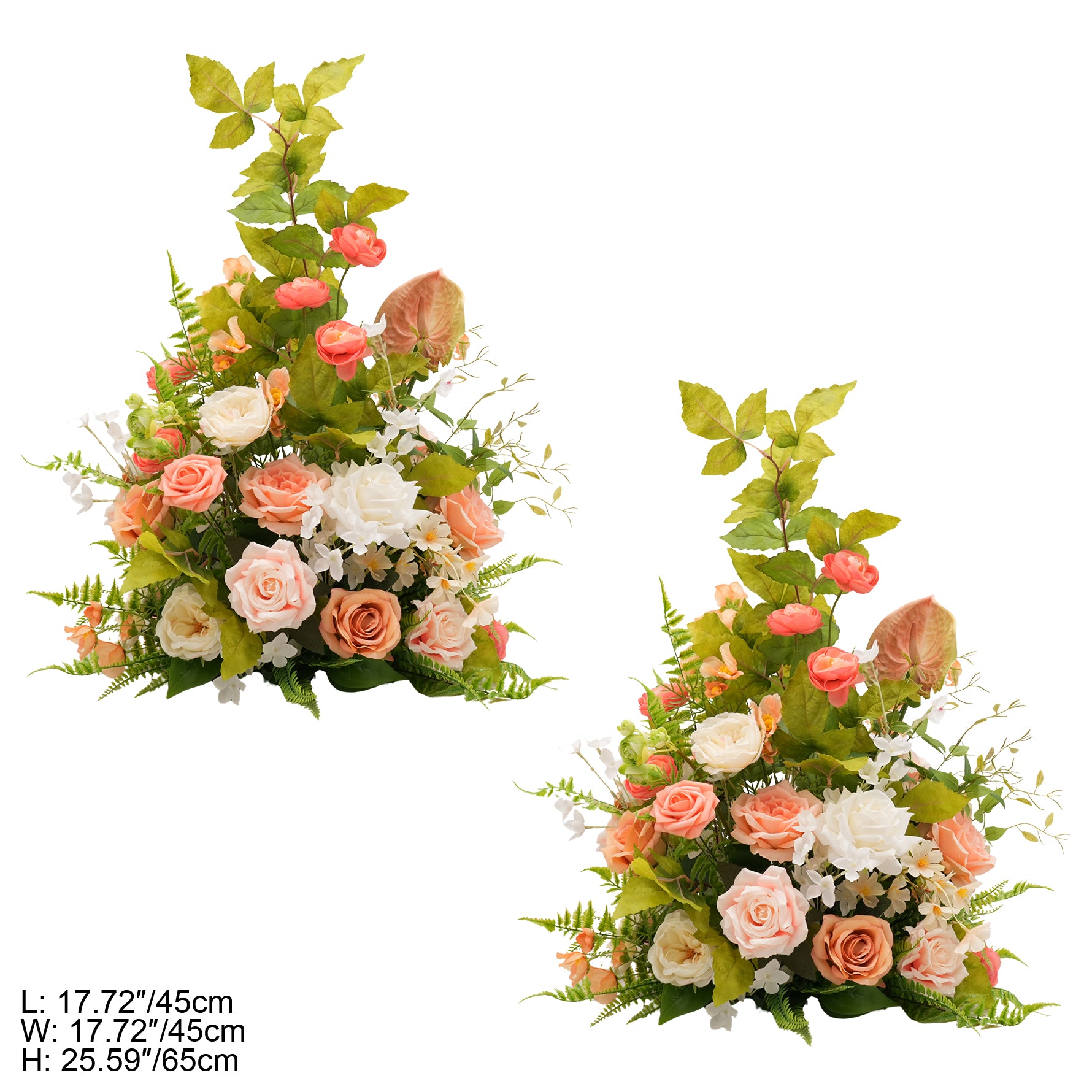 rose-arrangement-with-green-leaves