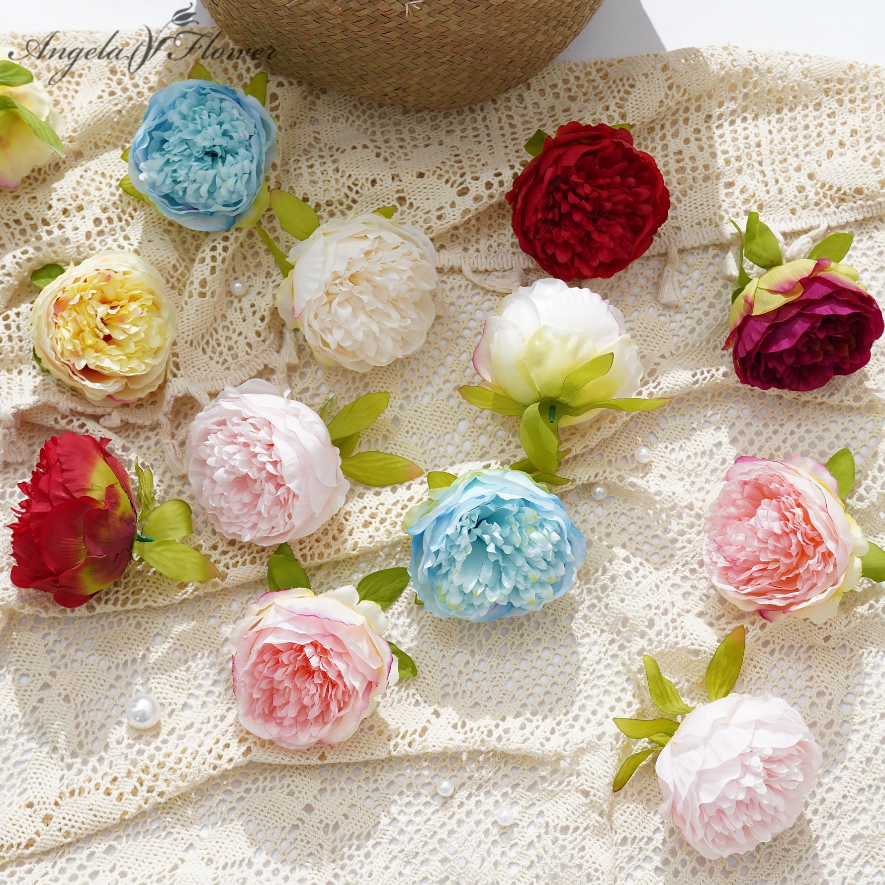 Faux Peony Flower