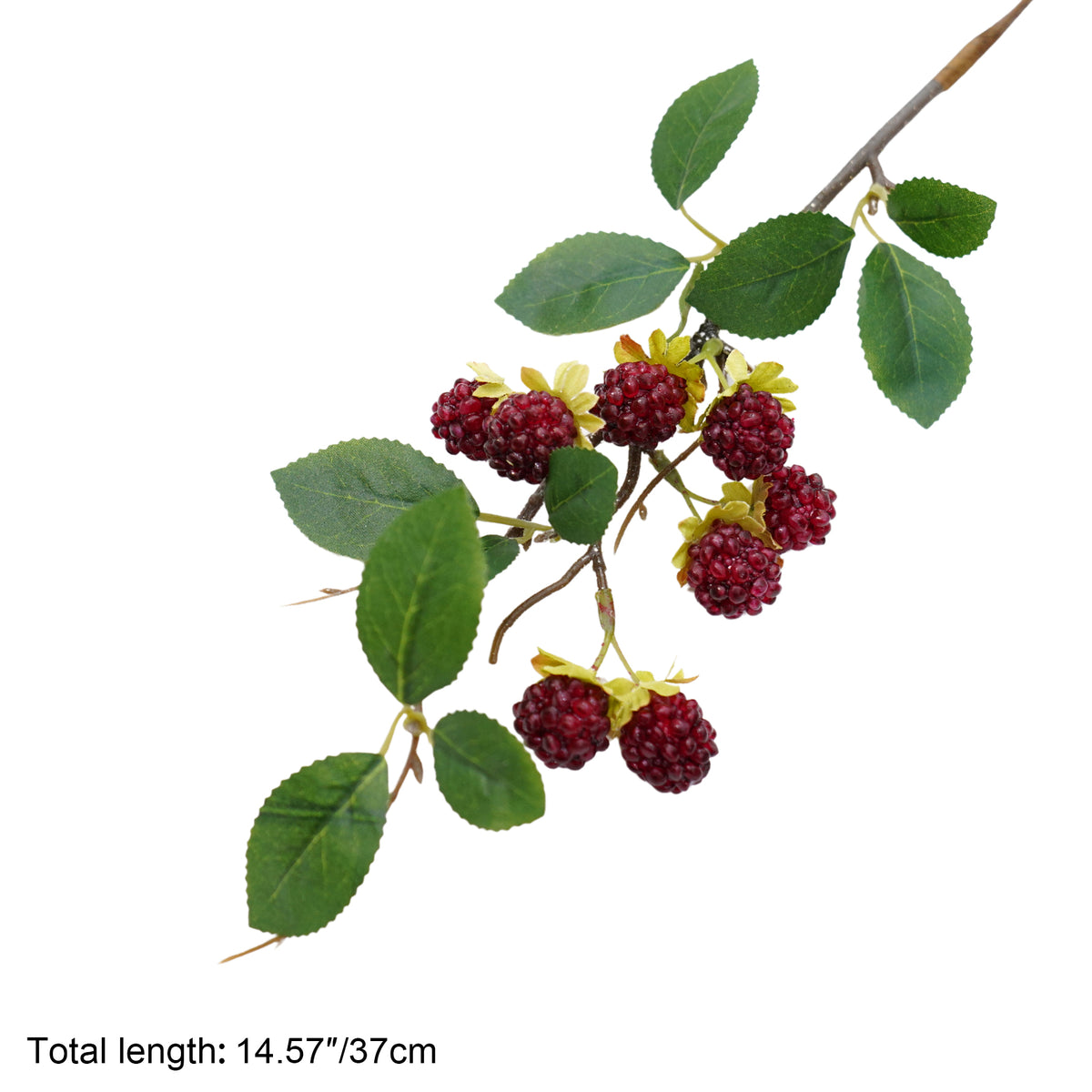fall harvest faux raspberry fruit decorative stem