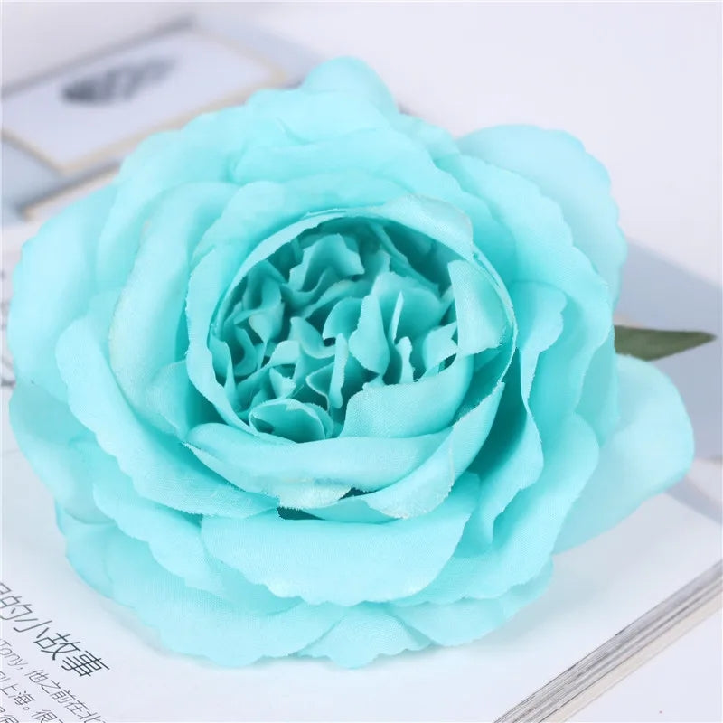 soft tone fake rose flower decor
