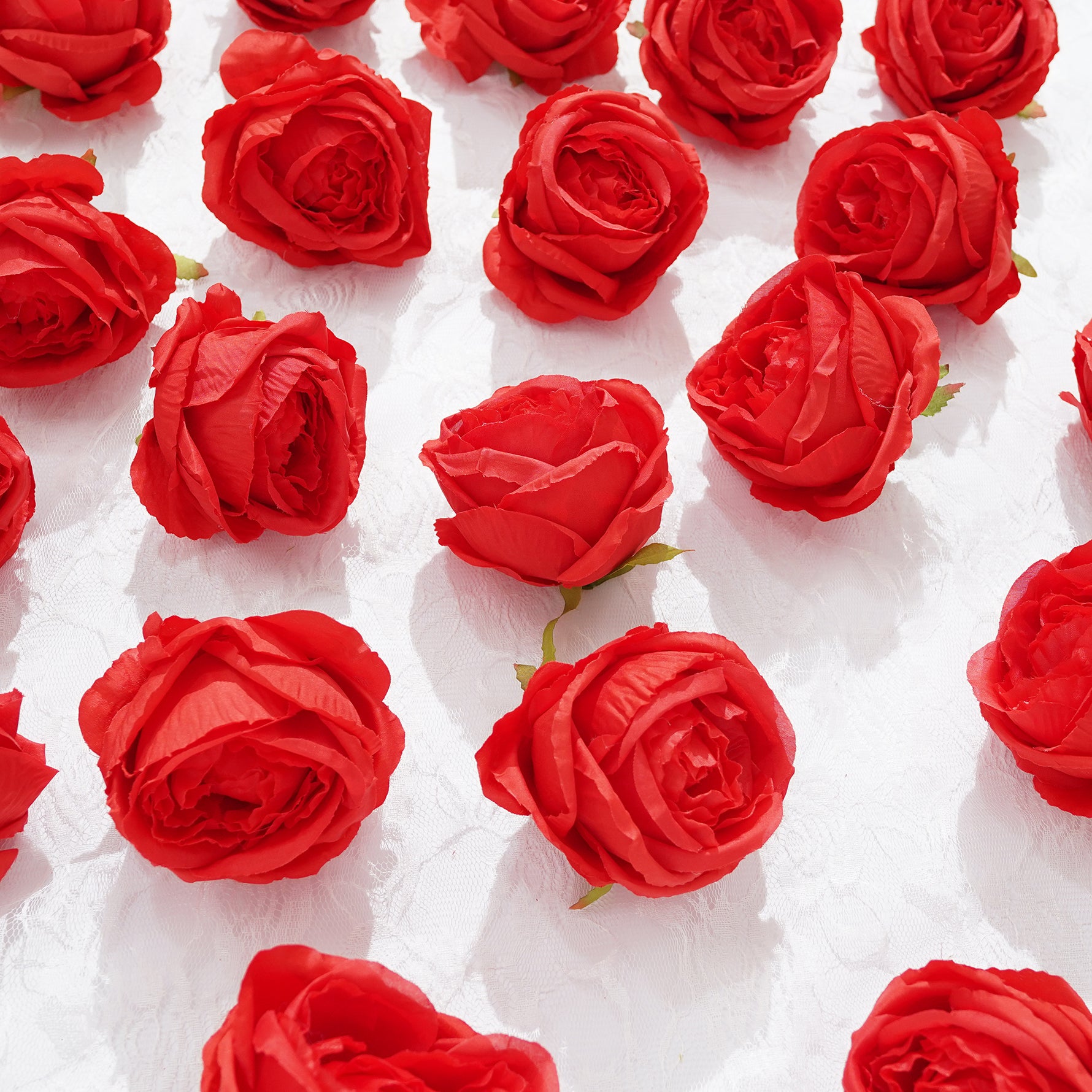 artificial rose bloom head