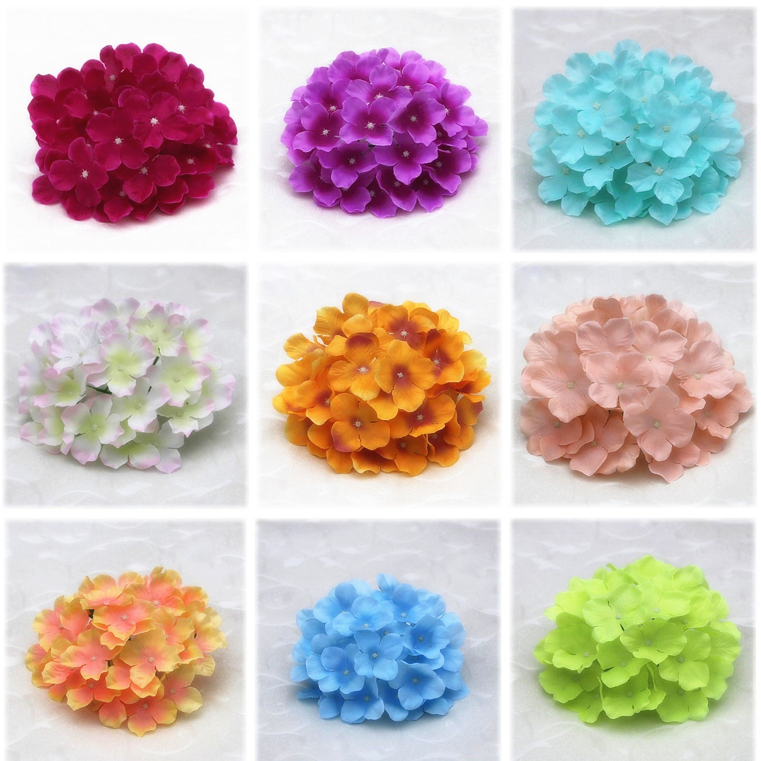 Colorful Artificial Flowers for Wedding Table Centerpieces