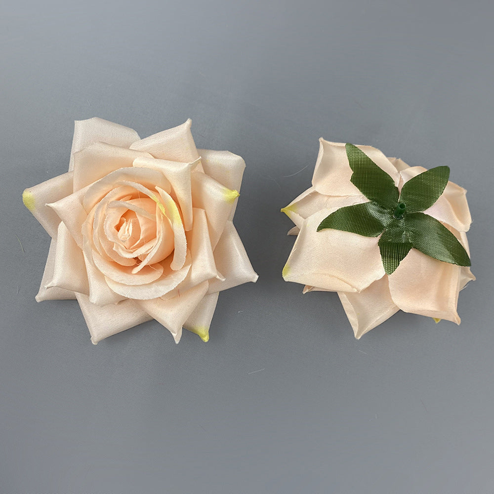 DIY artificial rose flower heads assorted shades