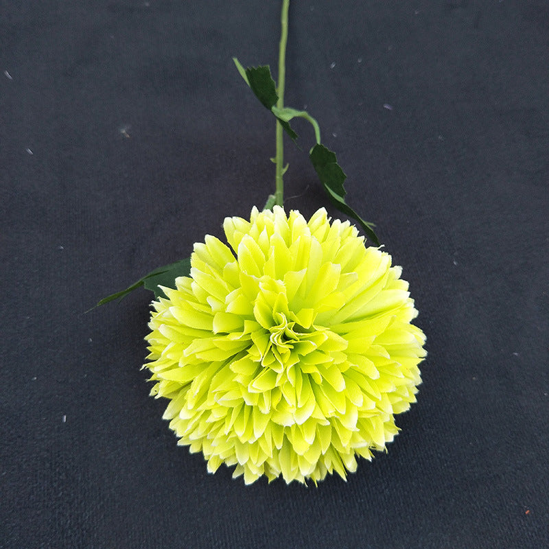 sunny_yellow_silk_globe_chrysanthemum_stem