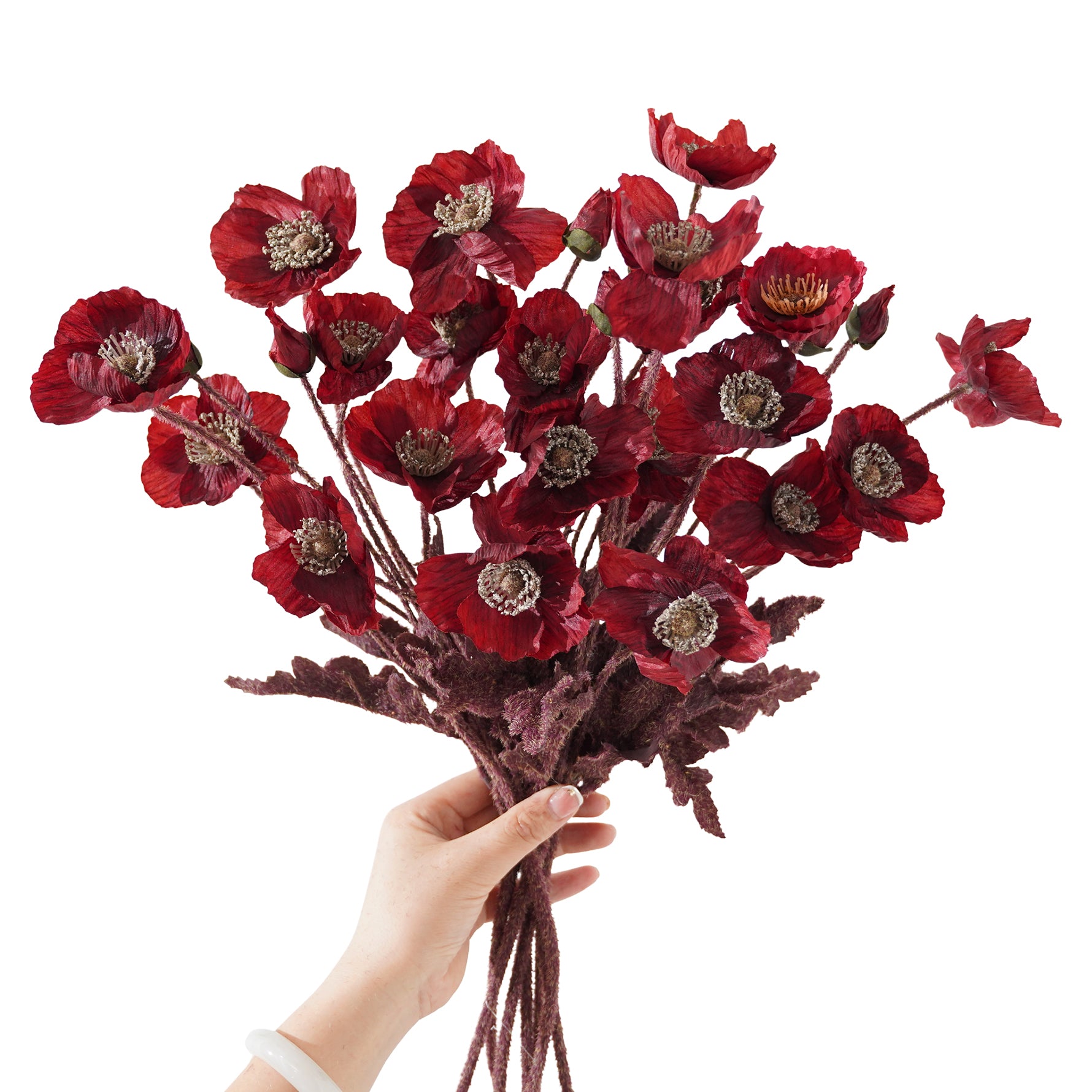wedding-bouquet-poppy-stems