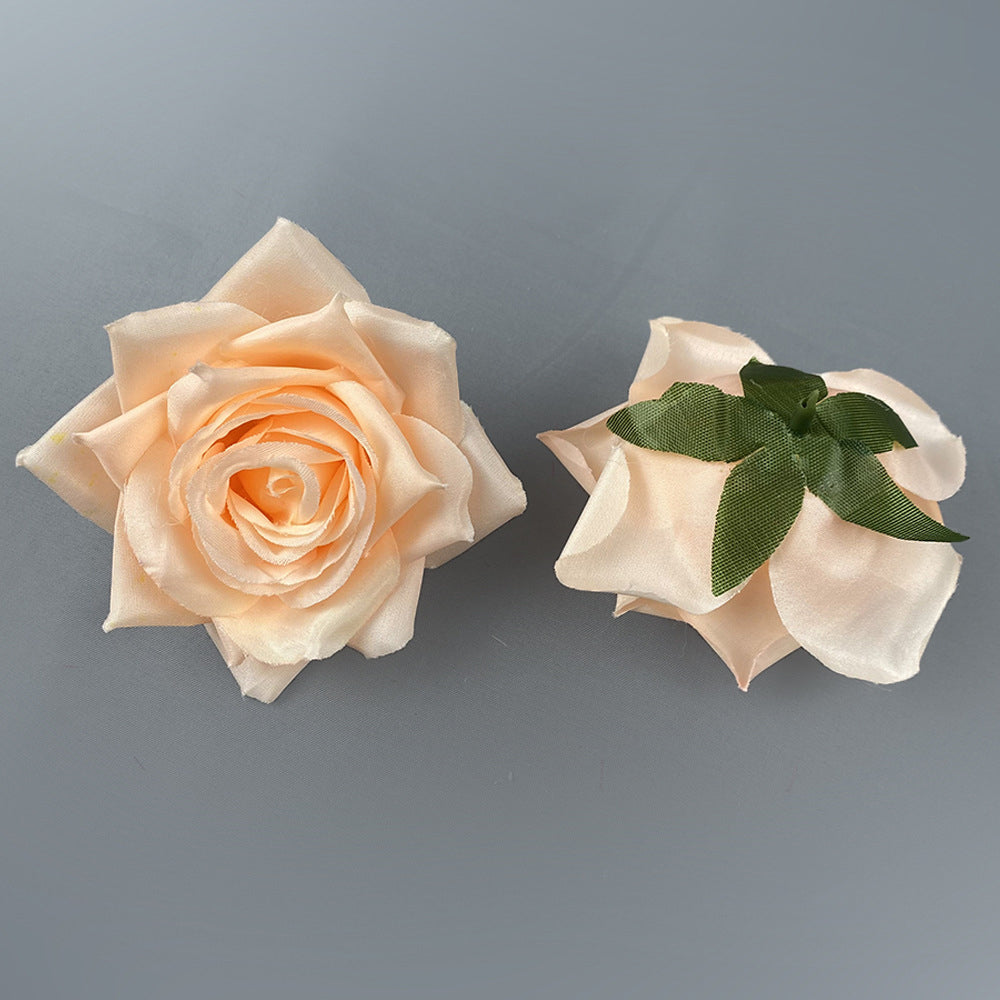 Wedding faux rose flower head bulk craft materials