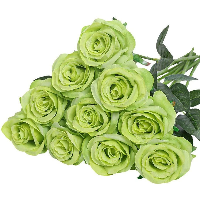 Realistic Silk Rose Flowers