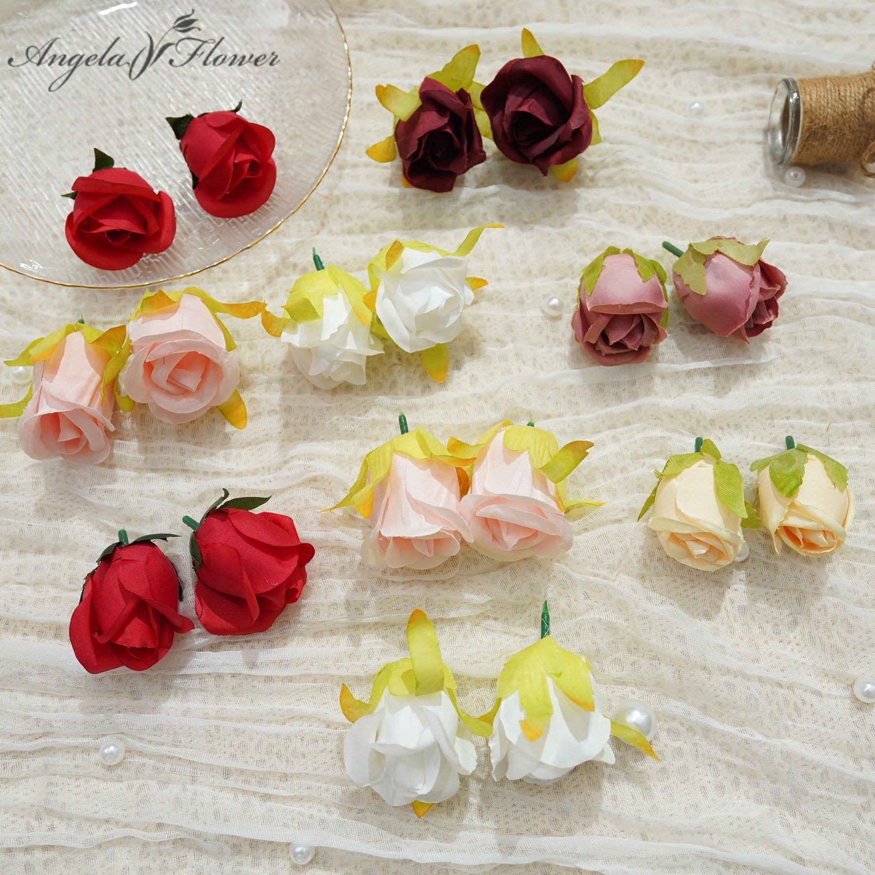 mixed‑color‑artificial‑rose‑flower‑heads‑bulk