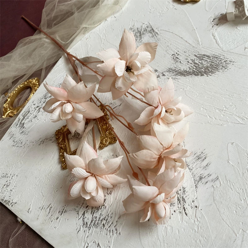 Antique Gradient Background Artificial Flower Shot