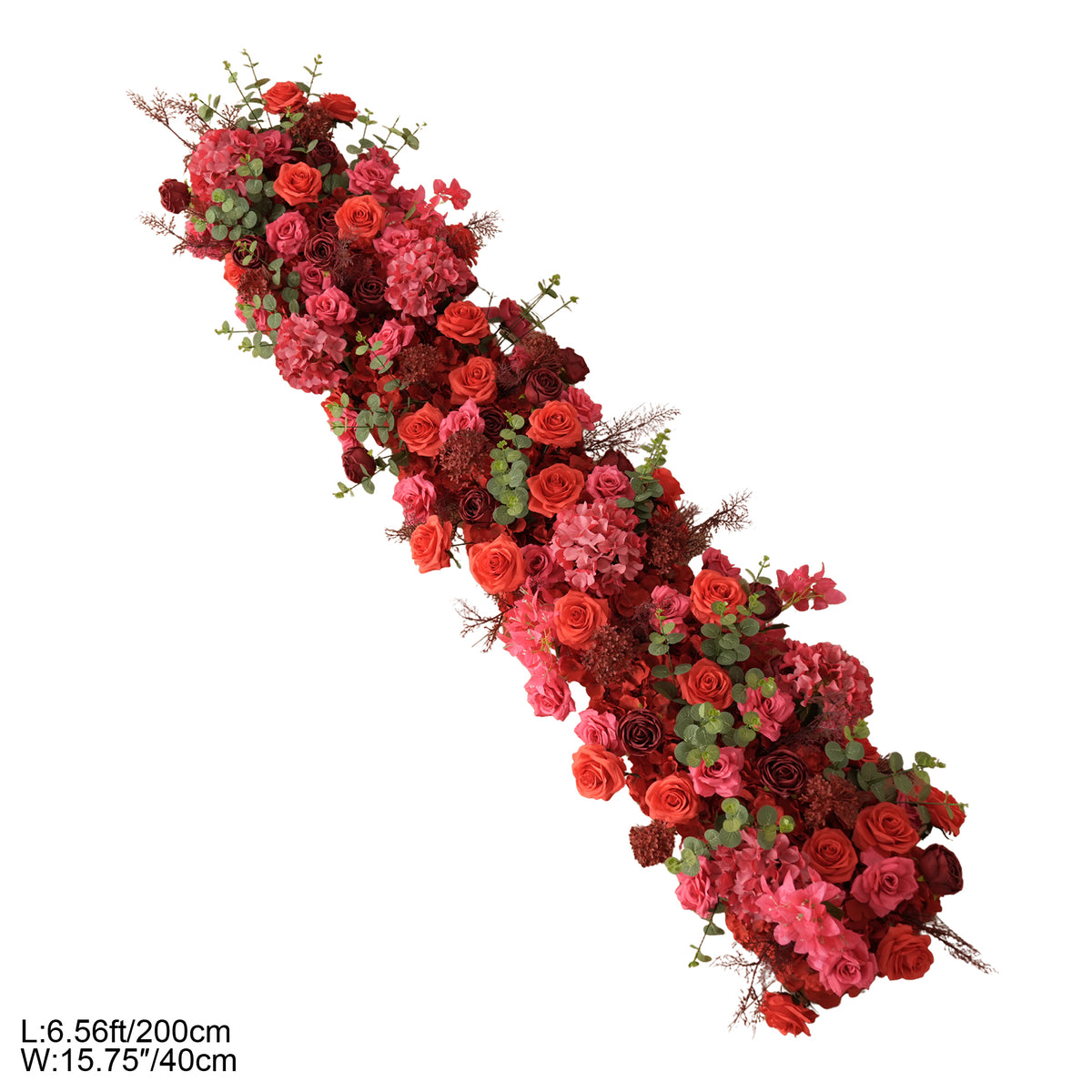 Multi flower type tabletop artificial arrangement for event reception decor