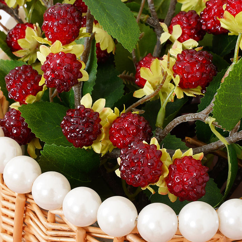 whimsical garden artificial raspberry berry spray