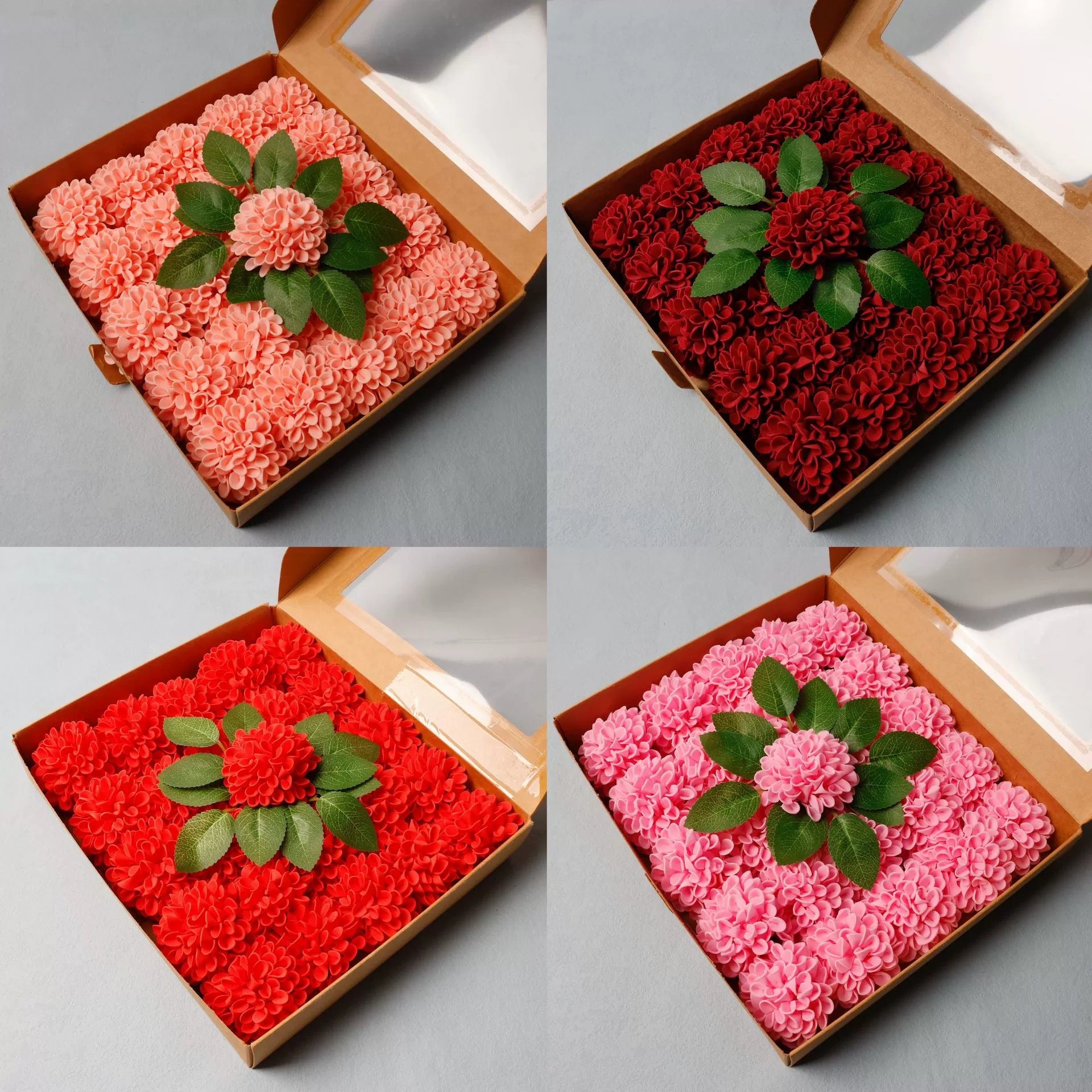 burgundy‑red‑fake‑round‑hydrangea‑bloom‑close‑up