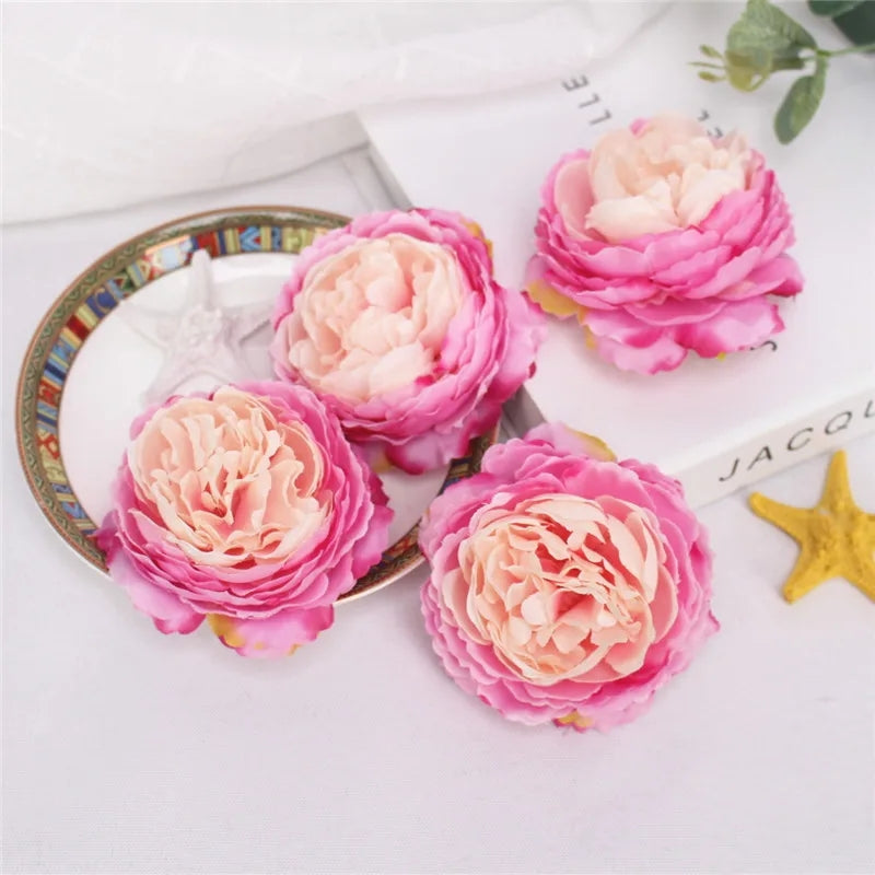 Fabric Peony Bloom Head Garland Making