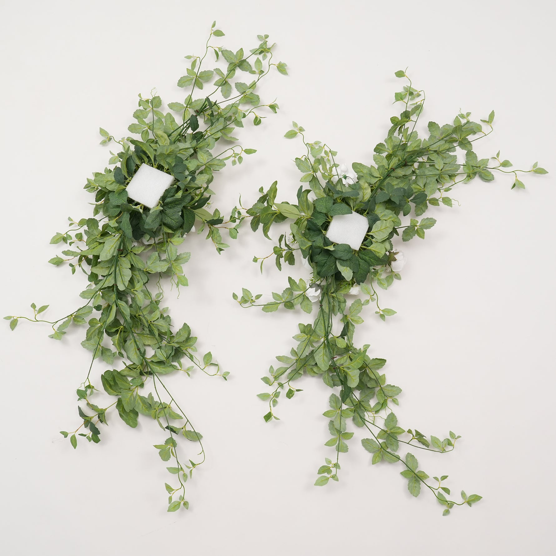 wedding‑side‑trailing‑vine‑floral‑swag‑white‑rose